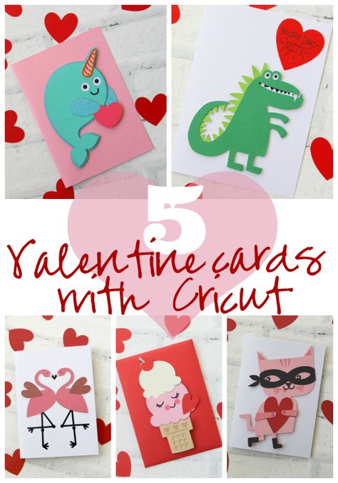 Cards With Cricut, Valentines Day Cards Handmade, Valentine Svg Files, Valentine Cards Handmade, Ginger Snap, Valentine Projects, Cricut Cards, Classroom Valentine, Valentine's Day Cards