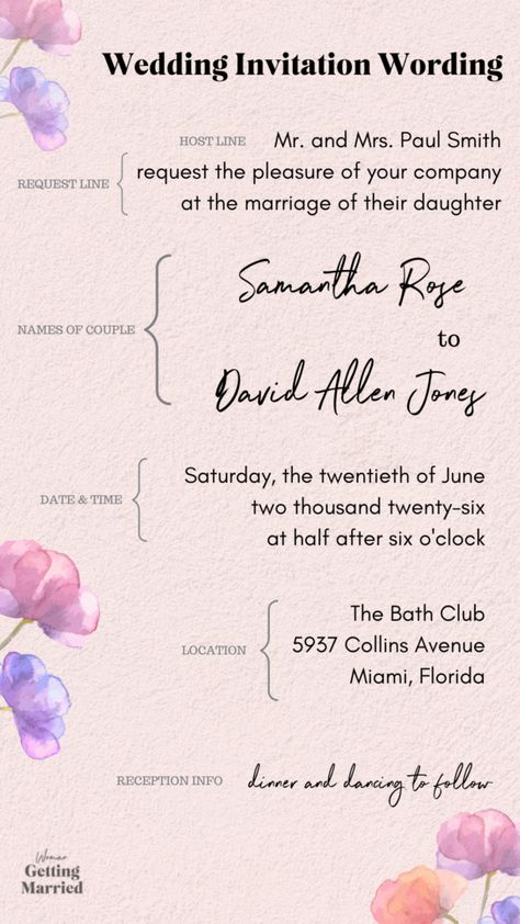 The Easiest Guide to Proper Wedding Invitation Wording Proper Wedding Invitation Wording, Wedding Invitation Website, Non Traditional Wedding Ring, Traditional Wedding Invitations, Weddings By Color, Wedding Invitations Romantic, Couple Wedding Rings, Wedding Dress Pictures, Wedding Attire Guest