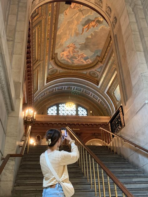 Broadway Nyc Aesthetic, New York City Public Library, Nyc Library Aesthetic, Nyc Public Library Photoshoot, New York Public Library Aesthetic, Boston Public Library Photoshoot, New York Public Library Photoshoot, Lincoln Center Nyc, Ny Library