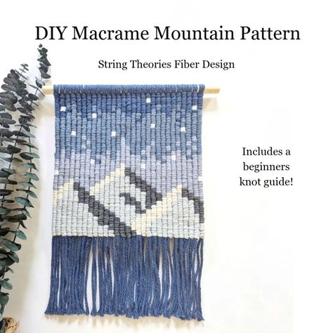 Just a little plug of my latest patterns. 🥰 Each one includes a beginner's knot guide and some sneaky discount codes ❤️ Which is your favourite and what would you like to see next? #macramepattern #macrametutorial #learnmacrame #learntoknot #beginnermacrame #diymacrame #diypattern #diywalldecor Pixel Mountain, Pixel Macrame, Learn Macrame, Knot Guide, Scene Pattern, How To Macrame, Knots Guide, Macrame Knot, Art Easy