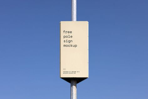 Free pole sign mockup - Instant Download Sign Mockup Free, Pole Sign, Poster Mockup Psd, Logo Mockups Psd, Billboard Mockup, Arrow Sign, Sign Mockup, Blue Sky Background, Sign Board