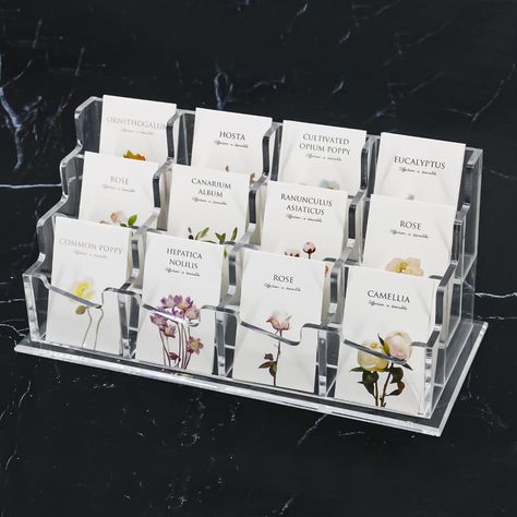 Amazon.com : Patioer Clear Acrylic Business Card Holder for Desk 11 x 4.9 x 5.1 inches, 3 Tier 12 Pockets Multiple Card Stand Business Card Holder Display Office : Office Products Business Card Holder Display, Card Holder Display, Clear Business Cards, Business Card Displays, Business Card Stand, Card Stand, Office Office, Card Files, Card Organizer