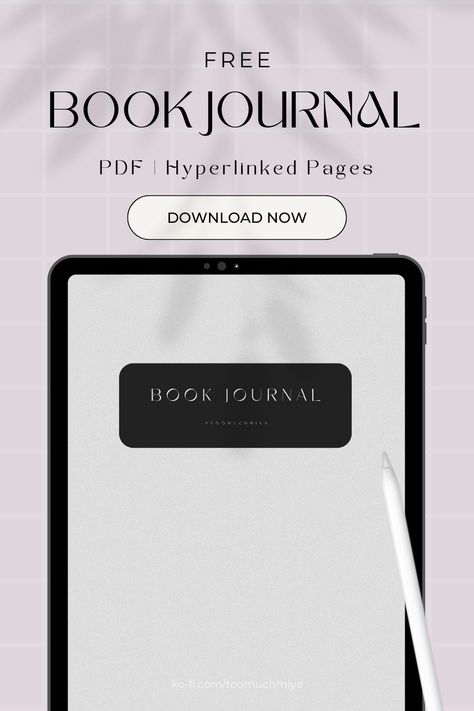 BOOK JOURNAL | Digital (hyperlink) & Printable | free plannerminimalista #plannerestudos #adhdplannerdated #digital☀️ Free Digital Journal Goodnotes, Book Journal Digital, Aesthetics Notes, Homework Planner Printable, 2023 Bujo, Homework Planner, Film Journal, Small Business Planner, Digital Reading