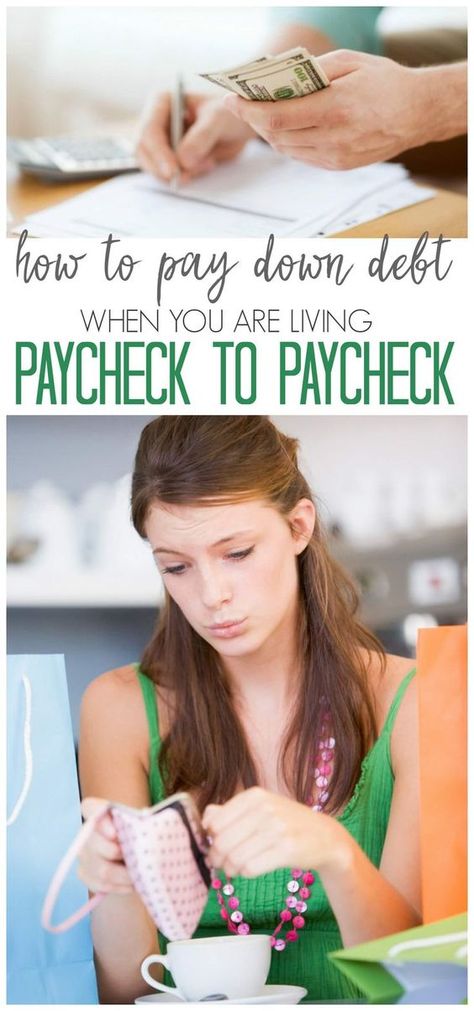 How to pay down debt when you are living paycheck to paycheck! Money tips and ideas to get out of debt fast. Pay Check To Pay Check Budget, Get Out Of Debt Fast, Organizing Bills, Budgeting Hacks, Savings Budget, Pay Down Debt, Pay Check, Credit Debt, Eliminate Debt