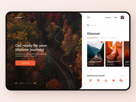 Travel Website Design, Desain Ui, Desain Editorial, Travel Website, Travel App, App Ui Design, Service Trip, Graphics Inspiration, User Interface Design