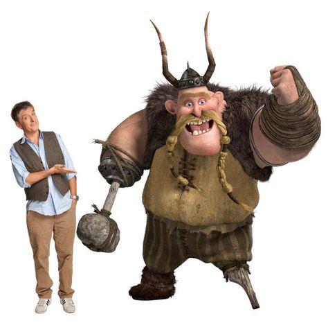 How to Train Your Dragon (2010) Starring the voice talents of: Craig Ferguson as Gobber the Belch, a close friend of Stoick's and the seasoned warrior appointed to drill the new recruits. He runs a blacksmith shop where Hiccup is his apprentice. Gobber believes in "learning on the job" and dispenses questionable advice. He also acts as the bridge between Hiccup and Stoick. Craig Ferguson, Dragon Mask, Dragon Movies, Dragon Series, Dreamworks Dragons, Dragon Trainer, Dragon 2, Long Time Friends, Dragon Rider