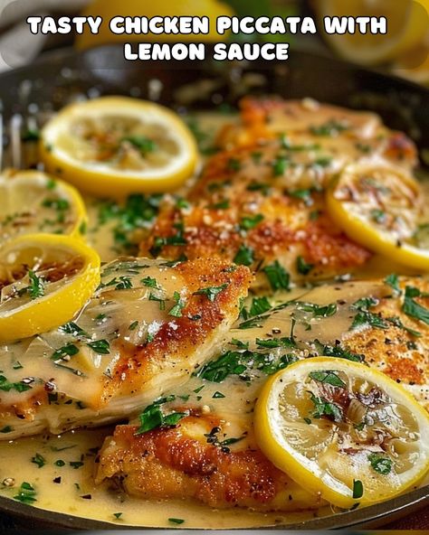 Zesty Chicken Piccata with Fresh Lemon Sauce – Foodyhealthylife Chicken In Lemon Sauce, Lemon Pecorino Chicken, Lemon Gravy For Chicken, Chicken Picatta With Lemon Sauce, Crispy Chicken Piccata, Lemon Piccata Chicken, Piccata Sauce Recipe, Veal Piccata Recipe, Creamy Chicken Piccata Recipe