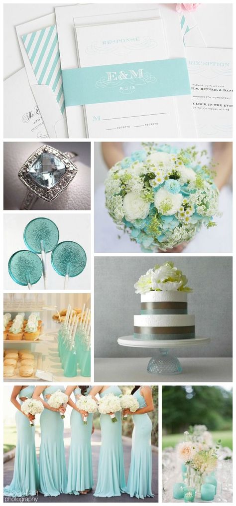 Aquamarine Wedding Inspiration #aquamarine #weddinginspiration Find the invites here - http://www.shineweddinginvitations.com/blog/wedding-invitations-monogram-aquamarine/ Shine Wedding Invitations, Aquamarine Wedding, Weddings Idea, Fishing Wedding, Tiffany Blue Wedding, Boat Wedding, Aqua Wedding, Bridesmaid Ideas, Wedding Colours