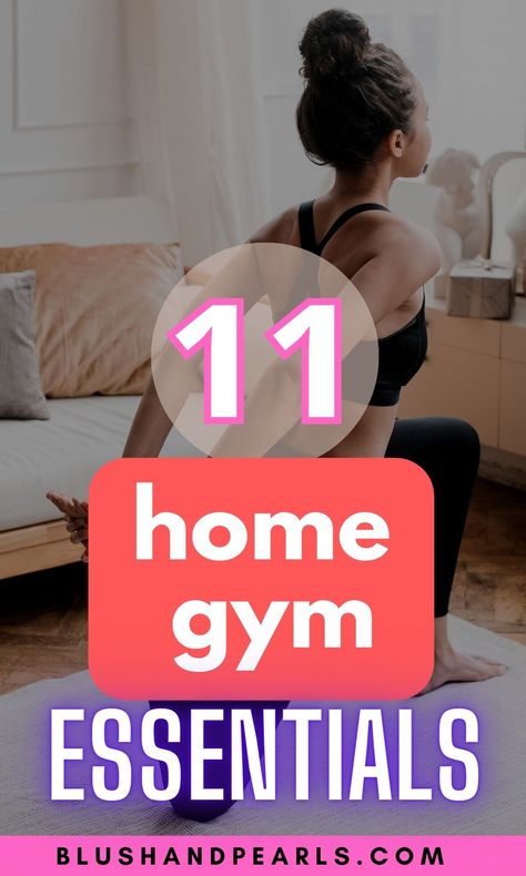 11 Home Gym Essentials To Get You In Shape From Home. Find out how to design your home gym with the best equipment for your at home workouts. | small home gym equipment | home gym ideas | how to workout from home | small home gym ideas | amazon fitness equipment must haves | at home workout space equipment set | Best Hiit Workout, Tiktok Fitness, Home Workout Space, Tips Tiktok, Beginners Fitness, Home Gym Essentials, Mens Fitness Motivation, Fitness Hacks, Home Gym Exercises