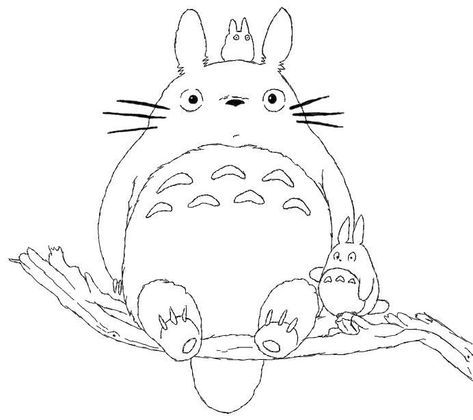 Totoro Coloring Book | Free Coloring Pages on Masivy World Totoro Drawing, Totoro Party, Totoro Art, Art Studio Ghibli, Ghibli Tattoo, 그림 낙서, 흑백 그림, Studio Ghibli Art, Pola Sulam