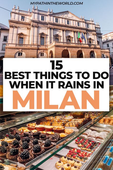 Things to do in Milan in winter when it rains: How to escape the rain in Milan in the winter Milan In Winter, Things To Do In Milan, To Do In Milan, Italy Road, Italy Travel Outfit, Milan Travel, Winter Travel Destinations, European City Breaks, Italian Vacation