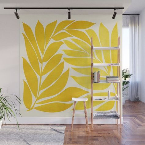 Looking to add a splash of color to your walls? Check out our selection of apartment wall painting designs! From fresh and fun designs to traditional and timeless prints, we have something for everyone. Christian Wall Mural Ideas, Wall Mural Nature, Modern Wall Mural Diy, Painting Walls Designs, Mid Century Mural, Painting Ideas Room Walls, Mcm Mural, Yellow Wall Design, Diy Wall Art Painting Murals