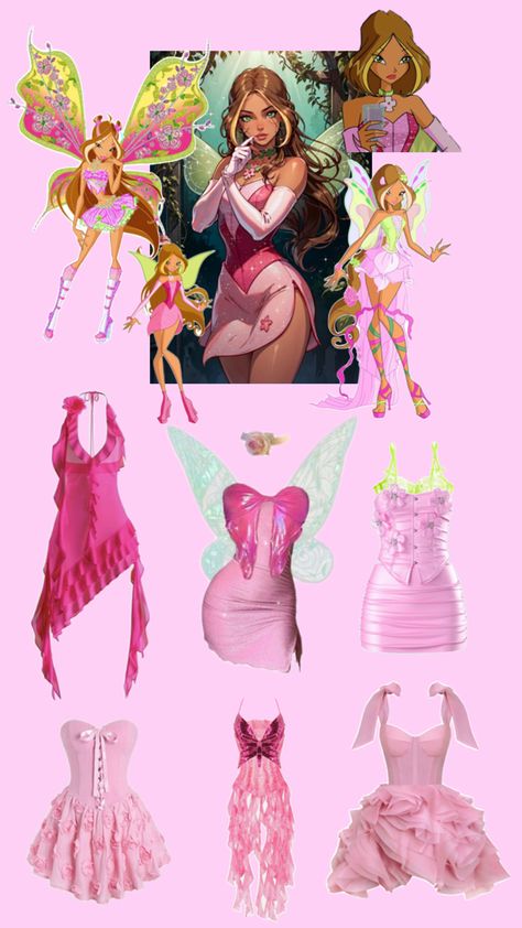 Flora Winx Halloween Costume, Winx Club Costumes Flora, Winx Cosplay, Winx Flora, Classy Halloween Costumes, Fairy Halloween Costumes, Trio Halloween Costumes, Halloween Makeup Diy, Pretty Halloween Costumes