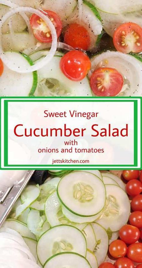 Easy Sweet Vinegar Cucumber Salad Recipe Vinegar Cucumber Salad, Cucumber Onion Salad, Cucumber Salad Vinegar, Tomato And Onion Salad, Vinegar Cucumbers, Cucumber Benefits, Cucumber Salad Recipe, Cucumber Diet, Ranch Pasta