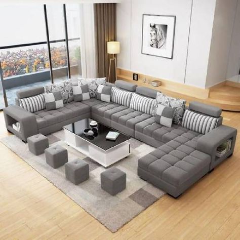 Luxury Sofa Design, Corner Sofa Design, Sala Grande, Living Room Warm, Living Room Sofa Set, Luxury Living Room Design, Living Room Sofa Design, Sofa Set Designs, Furniture Design Living Room