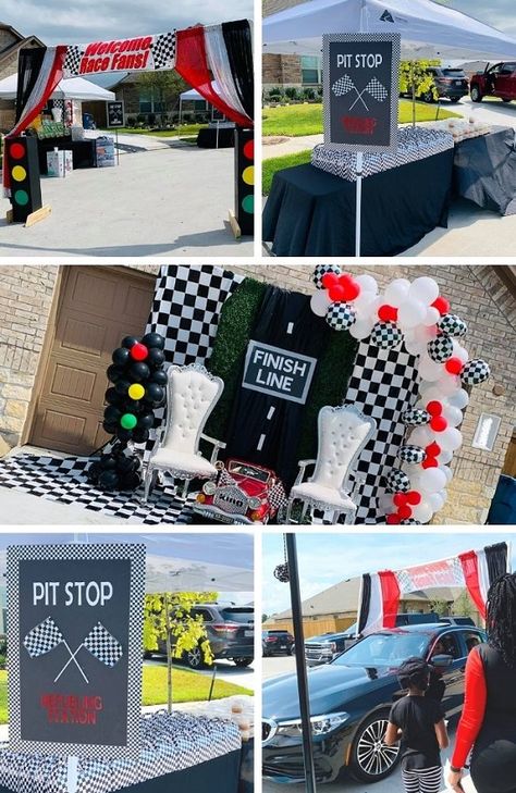 Drivers, Start your Engines! “Racing By” Baby Shower – Baby Shower Ideas 4U Racing Theme Decorations, Need For Speed Party Ideas, Garage Baby Shower Ideas, Nascar Baby Shower Ideas, Racecar Baby Shower Theme, Mechanic Baby Shower Ideas, Racing Baby Shower Theme, Car Baby Shower Ideas, Race Car Baby Shower Ideas