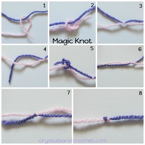 3 Ways to Join ~ Crochet ~ Classic / Magic Knot / Russian Yarn Join, Join Yarn, Crocheting Tips, Joining Yarn, Magic Knot, Knitting Loom, Knitting Tips, Beginner Crochet Projects, Magic Ring