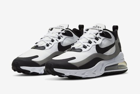 Nike Air Max 270 React White Black CT1264-101 Release Date Nike Airmax 270 React, Nike Airmax 270, Nike Air Max 270 React, Air Shoes, Air Max 270 React, 270 React, Nike Air Shoes, Men's Shoe, Nike Air Max 270