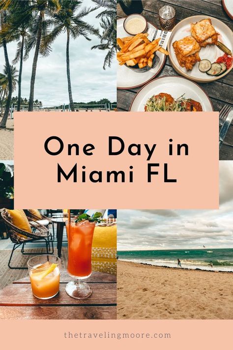 What to Do in Miami Florida in One Day One Day In Miami, Miami Cruise Port, What To Do In Miami, Florida Travel Guide, Cruise Excursions, Vacation Inspiration, Us Travel Destinations, One Day Trip, South Beach Miami