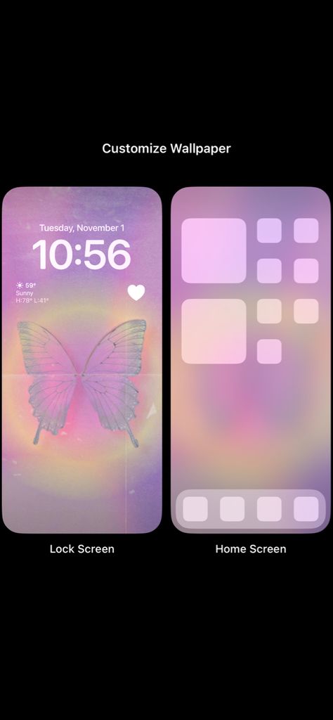 Ios16 Wallpaper Ideas, Butterfly Aura Wallpaper, Aura Butterfly, Ios16 Aesthetic, Ios16 Wallpaper, Ios 16 Aesthetic, Iphone Customization, Aura Wallpaper, Pink Cowgirl