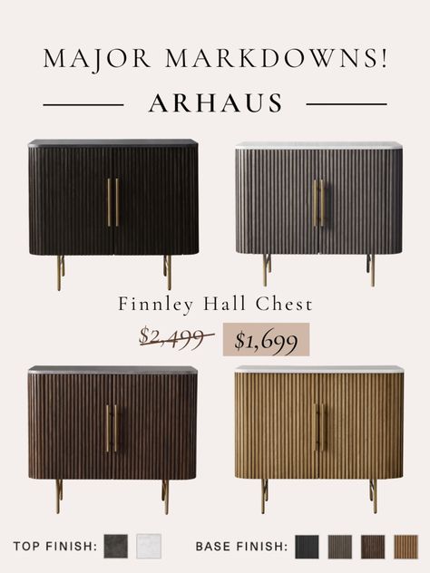 Arhaus Finnley Hall Chest on major sale!! Available in 4 base finishes and 2 top finishes to match any interior. Save $800 while you can! ••• Arhaus furniture, sideboard, buffet cabinet, finnley sideboard, sideboard styling, Arhaus sale https://liketk.it/4scR7 Finley Sideboard Arhaus, Arhaus Finnley, Finnley Sideboard, Sideboard Styling, Hall Chest, Arhaus Furniture, Buffet Cabinet, Sideboard Buffet, Fashion Bloggers