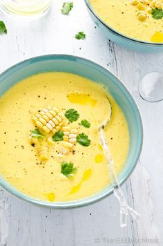 Corn Gazpacho, Gazpacho Recept, Cold Soup Recipes, Gazpacho Recipe, Chilled Soup, Summer Soup, Cold Soup, Corn Soup, Healthy Detox