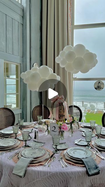 Jexsy Armstrong on Instagram: "Cloud Nine Themed Baby Shower - Being a part of our clients’ special moments puts us on cloud nine! ☁️✨ This dreamy celebration featured fluffy clouds and a stunning custom-colored demi arch that perfectly blended shades of gray and pink. Every detail was carefully crafted and magical!  . . . #CloudNine #DreamyCelebration #BalloonDesigns #CustomColors #FluffyClouds #DemiArch #GrayAndPink #MagicalDetails #EventDecor #BalloonArtistry #SpecialMoments #BalloonLove #PartyDecor #BalloonMagic #JexsyBalloons" Balloon Cloud Centerpiece, Cloud Balloon Centerpiece, Cloud Baby Shower Centerpieces, In The Clouds Baby Shower Theme, Cloud Centerpiece Baby Shower Ideas, Cloud Themed Baby Shower Ideas, On Cloud Nine Baby Shower Theme, Dreamy Baby Shower Theme, Cloud Nine Baby Shower Theme