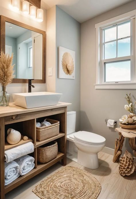 29 Breathtaking Bathroom Decor Ideas Small Bathroom Inspiration Boho, Bathroom Color Scheme Inspiration, Bathroom Aesthetic Minimalist, Small Spa Bathroom Ideas, Spa Bathroom Decor Ideas, Tan Bathroom, Ideas For Bathrooms, Bathroom Organization Ideas, Bathroom On A Budget