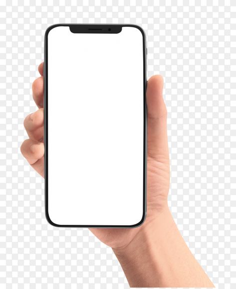 A Hand Holding A Phone, Iphone In Hand, Third Eye Art, Hand Gif, Hand Holding Phone, Holding Phone, Digital Advertising Design, Mobile Mockup, Blank Screen