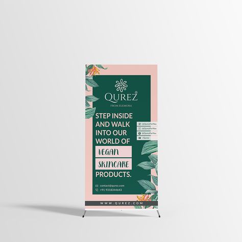 Standy Ads Design Creative, Creative Standee Design Ideas, Standee Design Creative, Standee Design Ideas, Designers Logo, Standee Design, Jewelry Template, Digital Creative Agency, Cosmetic Creative