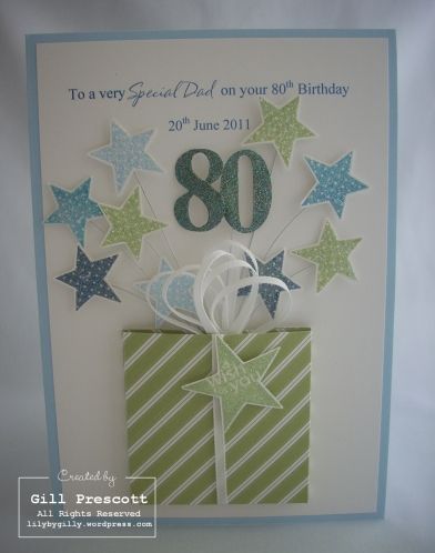 wish I would have had this idea in October for my dads' 80th Birthday Balloon Card, 80th Birthday Cards, Special Birthday Cards, Bday Cards, Star Cards, Birthday Cards For Men, Birthday Cards For Her, Birthday Numbers, Number Cards