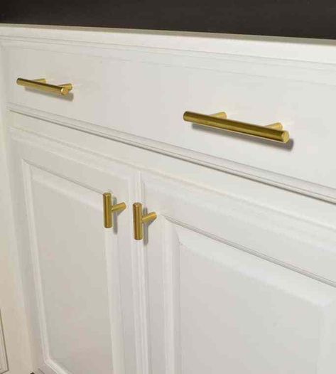 Affordable Gold Cabinet Hardware Source Gold Cabinet Hardware, Gold Cabinet Handles, Gold Cabinet Pulls, Cheap Cabinets, Gold Cabinet, Modern Cupboard, Rustic Kitchen Cabinets, Brass Cabinet Hardware, Kitchen Cabinet Pulls