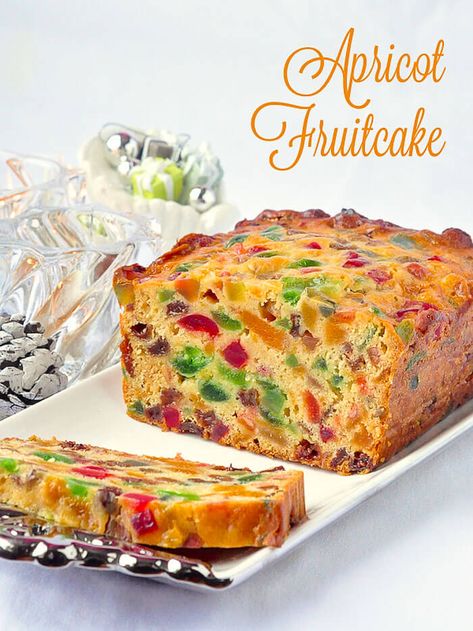 Apricot Fruitcake. This light apricot fruitcake recipe takes our very popular Apricot Raisin Cake and turns it into a moist and delicious Christmas fruitcake. #christmas #fruitcake #newfoundland #holidayentertaining #christmasbaking, #holidaybaking #oldfashionedchristmas #oldfashionedrecipes Christmas Receipts, Christmas Fruitcake, Fruit Breads, Canadian Recipes, Newfoundland Recipes, Bolo Grande, Raisin Cake, Christmas Pastries, Dum Dums