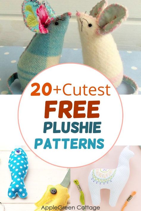 Free Plushie Patterns, Felt Veggies, Kids Sewing Projects, Softie Pattern, Sewing Projects Free, Kids Sewing, Animal Sewing Patterns, Sewing Magazines, Sewing Stuffed Animals