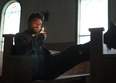 Watch: Seth Rogen's 'Preacher' Teaser Has Come Here to Save Us Preacher Amc, Steve Dillon, Supernatural Comic, Vertigo Comics, Dominic Cooper, Seth Rogen, The Smiths, Fear The Walking Dead, Executive Producer