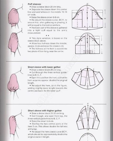 Fashion Designer posted on Instagram: “Different variations of puff sleeves and how to achieve them . All sleeves can be lengthened too to…” • See all of @tregzofficial's photos and videos on their profile. Puff Sleeve Pattern, Pola Lengan, Projek Menjahit, Sewing Sleeves, Sew Ins, Patterns Fashion, Blouse Pattern Sewing, Pattern Blouse, Diy Sewing Clothes