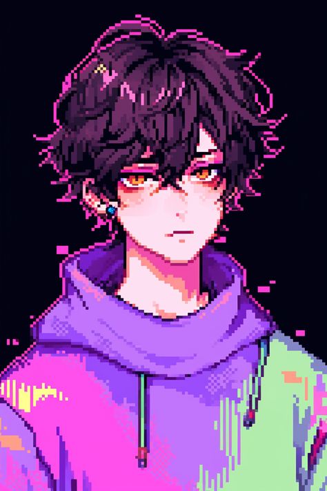 Space Anime, Piskel Art, Arte Do Kawaii, Pixel Characters, Vaporwave Art, Pixel Art Tutorial, Arte 8 Bits, 8bit Art, Cool Pixel Art