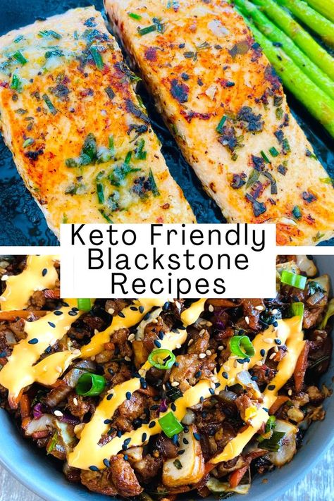 salmon and egg roll in a bowl Outdoor Griddle Recipes, Griddle Cooking Recipes, Blackstone Recipes, Cooking Stone, Griddle Recipes, Griddle Cooking, Boiled Egg Diet Plan, Blackstone Griddle, Best Low Carb Recipes