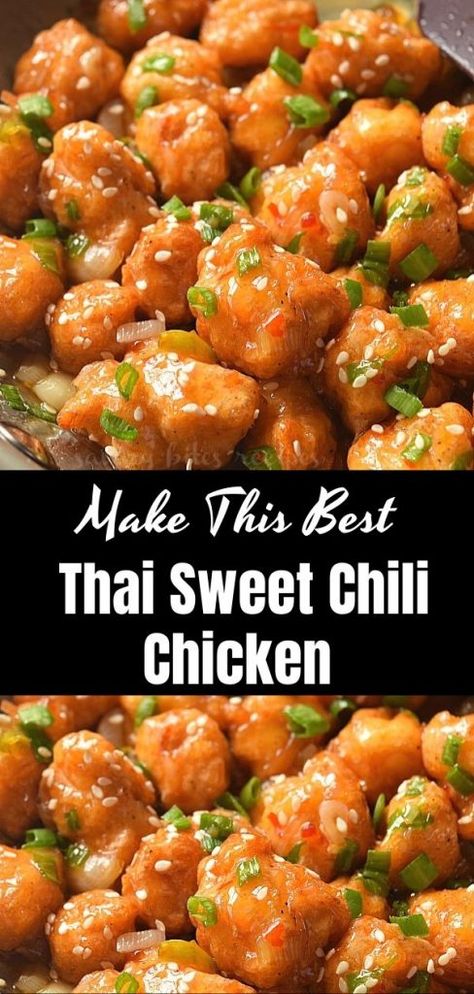 Sweet Chilli Chicken Recipe, Sweet Thai Chili, Thai Chicken Recipes, Chilli Chicken Recipe, Sweet Chilli Chicken, Sweet Chili Chicken, Recipes With Chicken And Peppers, Thai Foods, Thai Sauce