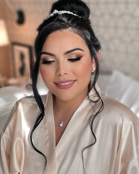 Did you know? We offer a variety of lash sizes and styles to perfectly enhance your unique eye shape on your wedding day. Our stunning bride, Hanny, chose wispy full lashes for her timeless bridal look! 📸 @nachi.sheel 💄 @verosolimanbeauty ✨✨✨✨✨✨✨ Bridesmaid Makeup, Bridal Hair Stylist, Bride Makeup Specialist, Wedding Day Beauty, Bridal Glam, Luxury Bridal Makeup, New Jersey Bridal Makeup, Bridal Beauty Tips #BridalGlam #WeddingDay #Bride #WeddingMakeup #GlowyLook #BridalInspo #Engageme... Bridal Makeup Full Glam, Bride Pics, Bridal Glam, Full Lashes, Makeup Bridal, Glam Makeup Look, Bridal Makeup Artist, Bridesmaid Makeup, Gorgeous Eyes