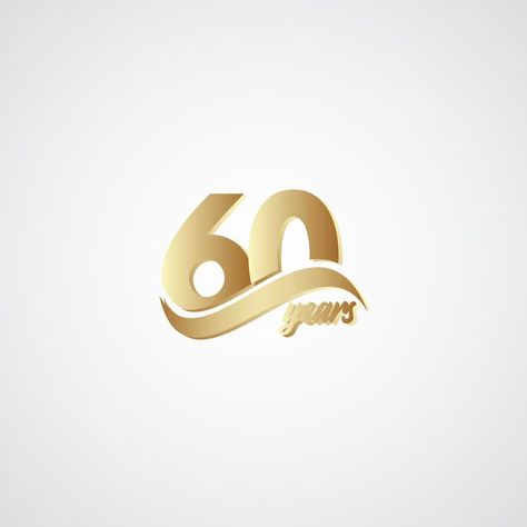 60 Years Anniversary Celebration Elegant Gold Logo Vector Template Design Illustration 60 Years Anniversary Logo, 60th Anniversary Logo Design, 60 Logo Number, 50 Anniversary Logo Design, New Year Vector Illustration, 60 Years Logo, 60 Anniversary Logo, Logo Aniversario, 60 Years Anniversary