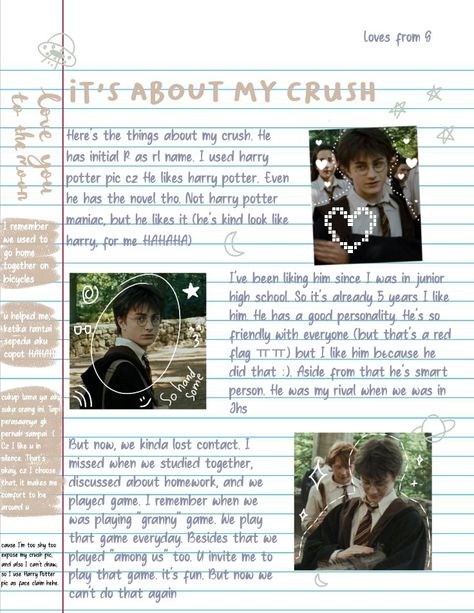 It's things about my crush Letter For Crush, About My Crush, For Crush, Crush Love, Here's The Thing, Like U, Junior High School, My Crush, High School