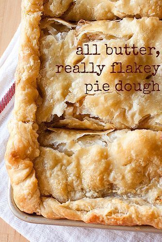 The secret to flaky pie dough? Butter! All Butter, Really Flaky #Pie Dough recipe Flaky Pie Crust Recipe, Pie Crust Recipe Easy, Pie Dough Recipe, Homemade Pie Crust Recipe, Easy Pie Crust, Perfect Pie Crust, Flaky Pie Crust, Pie Crust Recipes, Butter Pie