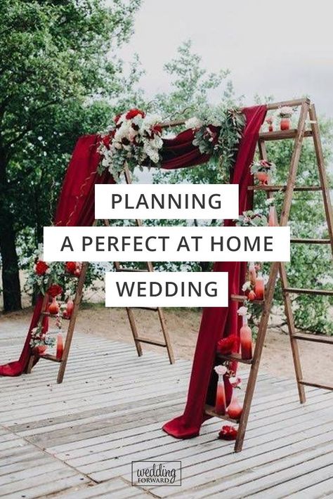 Wedding Reception At Home, At Home Wedding, Planning A Small Wedding, Small Backyard Wedding, Marriage Reception, Informal Weddings, Small Intimate Wedding, Wedding Tags, Wedding Forward