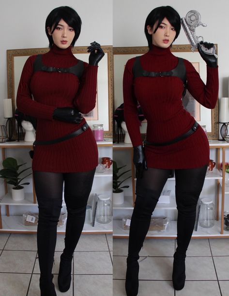 Resident Evil Cosplay, Ada Resident Evil, Horror Halloween Costumes, Resident Evil 4 Remake, Resident Evil Girl, School Uniform Fashion, Superhero Cosplay, Resident Evil 4, Ada Wong