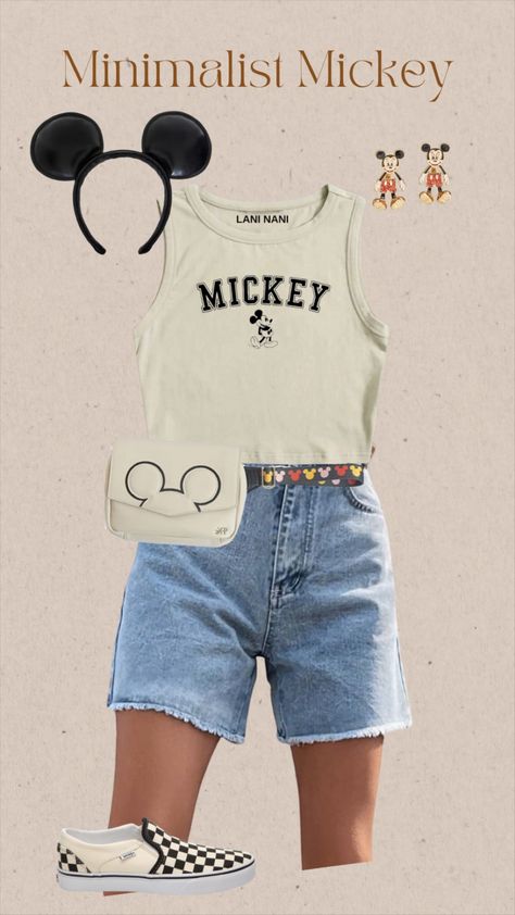 Concept One Disney Mickey Mouse … curated on LTK Disney Outfits Summer Casual, Disney Outfit Inspo Springtime, Walt Disney World Outfits Summer, Diy Disney Outfits, Mickey Mouse Disneybound, Summer Disney Outfits, Disney Cruise Outfits, Wdw Outfits, Checked Vans