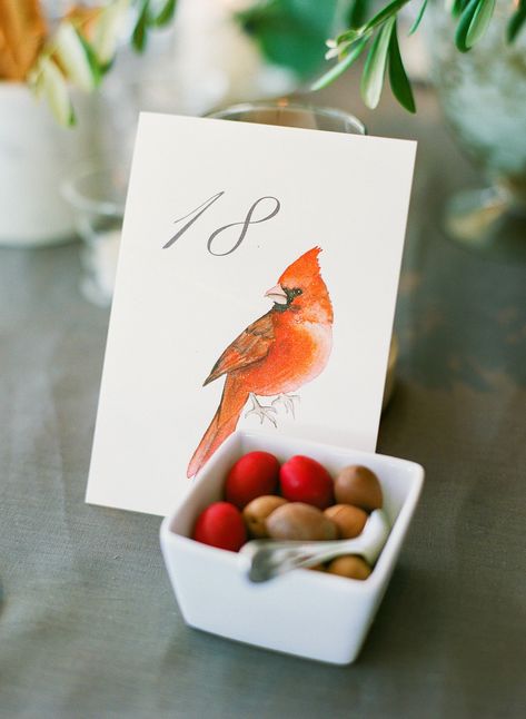 An Avian-Themed Wedding at the Bride's Parents' Home in Connecticut Bird Seating Chart, Birds Wedding Theme, Bird Theme Wedding, Tropical Wedding Ideas, Wedding Bird, Bird Themed Wedding, Lash Ideas, Wedding Birds, Tropical Wedding Decor