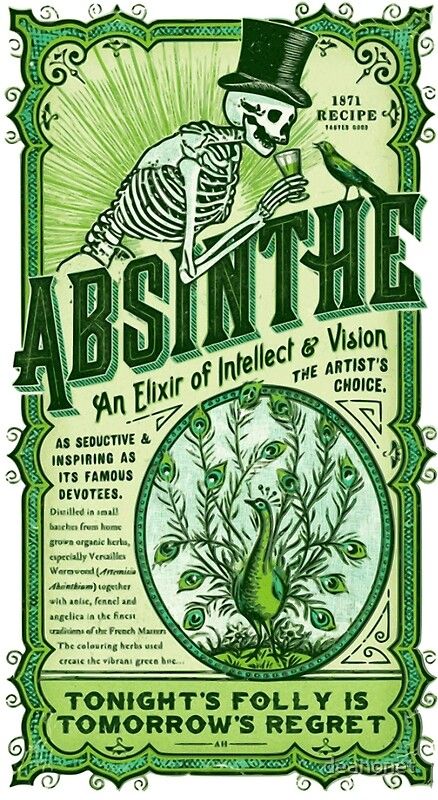 Green Fairy Absinthe, Absinthe Art, Artemisia Absinthium, Poster Grafico, Arte Occulta, Tattoo Expo, Image Halloween, Carte Halloween, Green Fairy