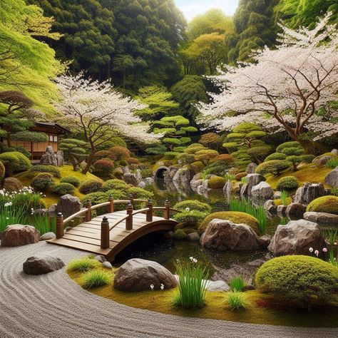 Chinese Gardens Landscape, Japanese Home Design, Japanese Landscape, Landscape Architecture Design, Koi Pond, Japanese House, Go Outside, Koi, Landscape Architecture