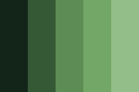 Shade Of Green Color, Green Color Palette, Prime Colors, Color Schemes Colour Palettes, Green Palette, Different Shades Of Green, Green Colour Palette, Simple Green, Aesthetic Colors